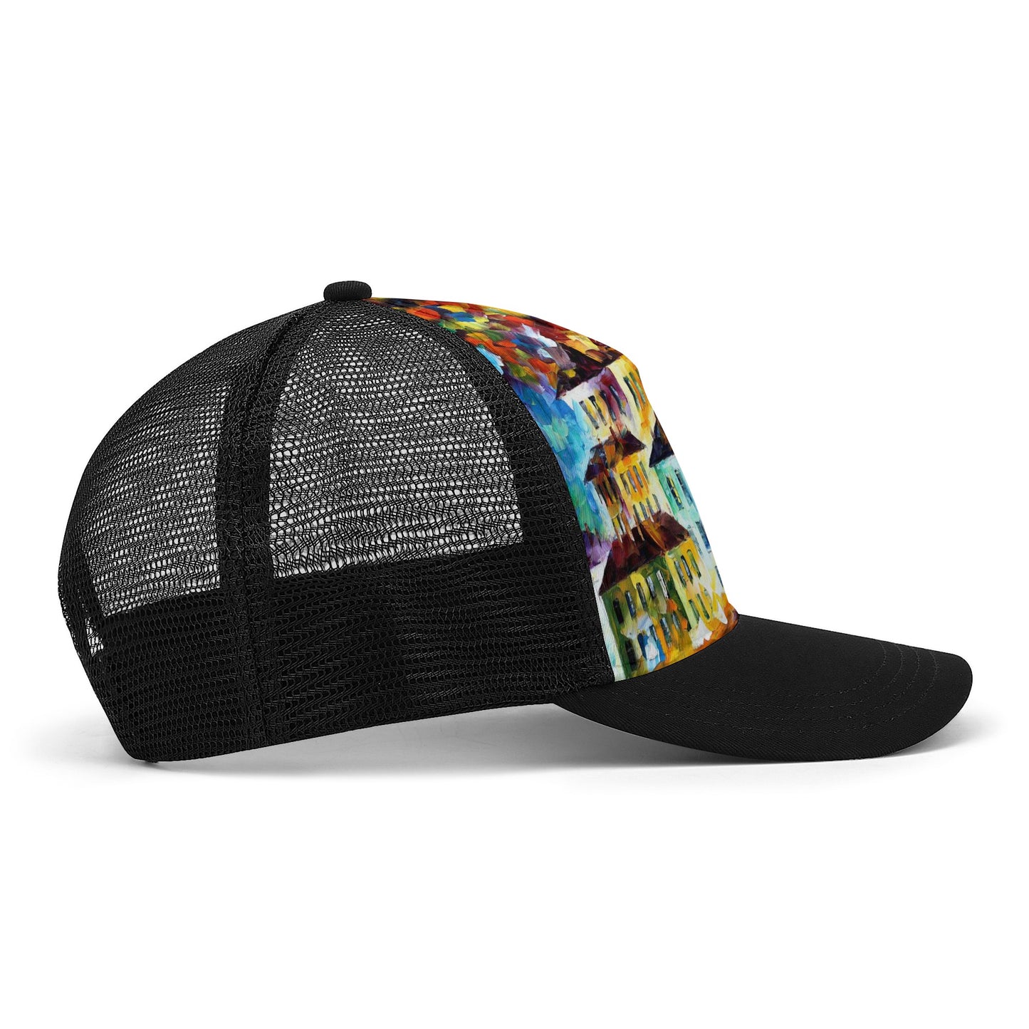 Front Printing Mesh Baseball Caps Afremov NIGHT HARBOR