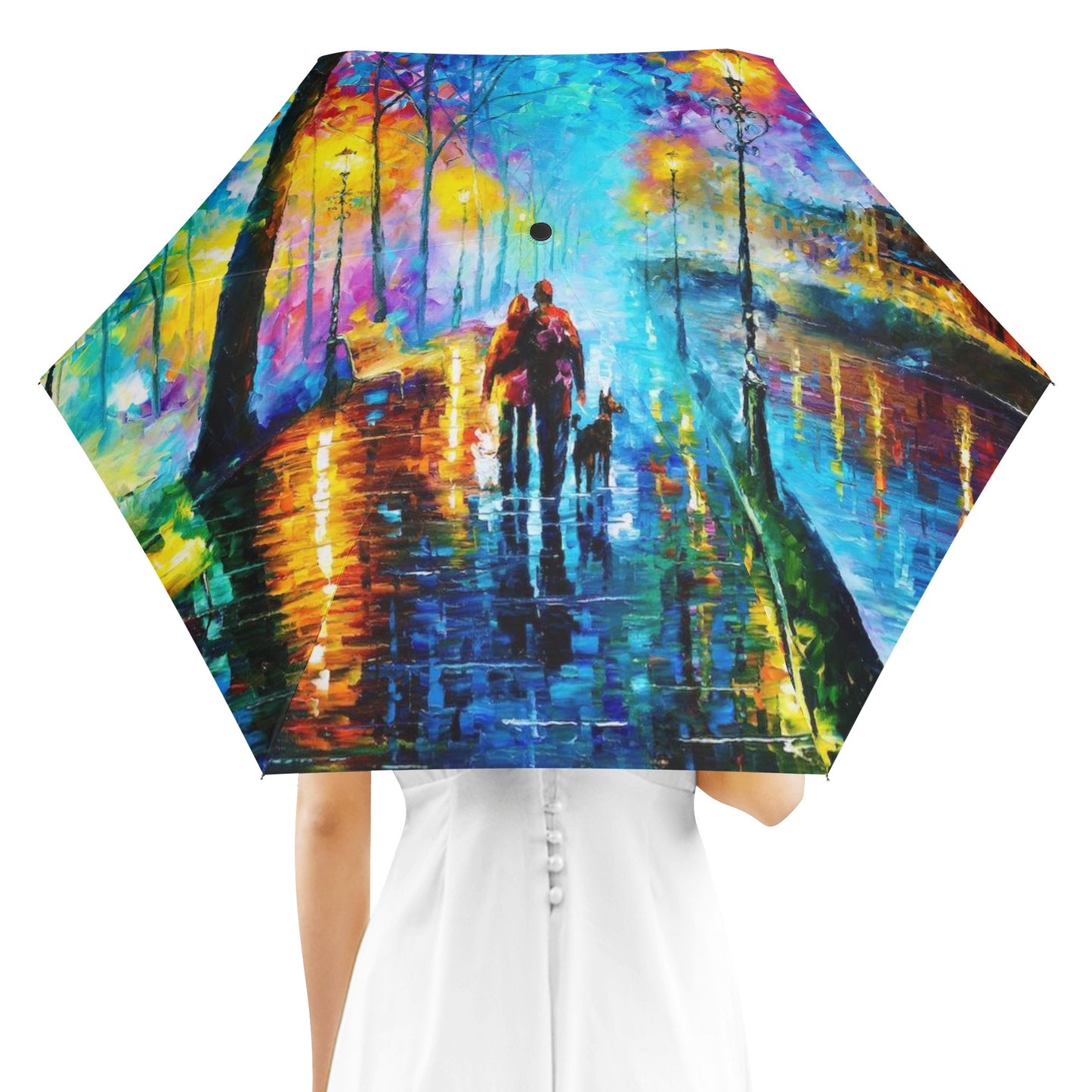 Fully Auto Open & Close Umbrella Printing Outside Afremov MELODY OF THE NIGHT