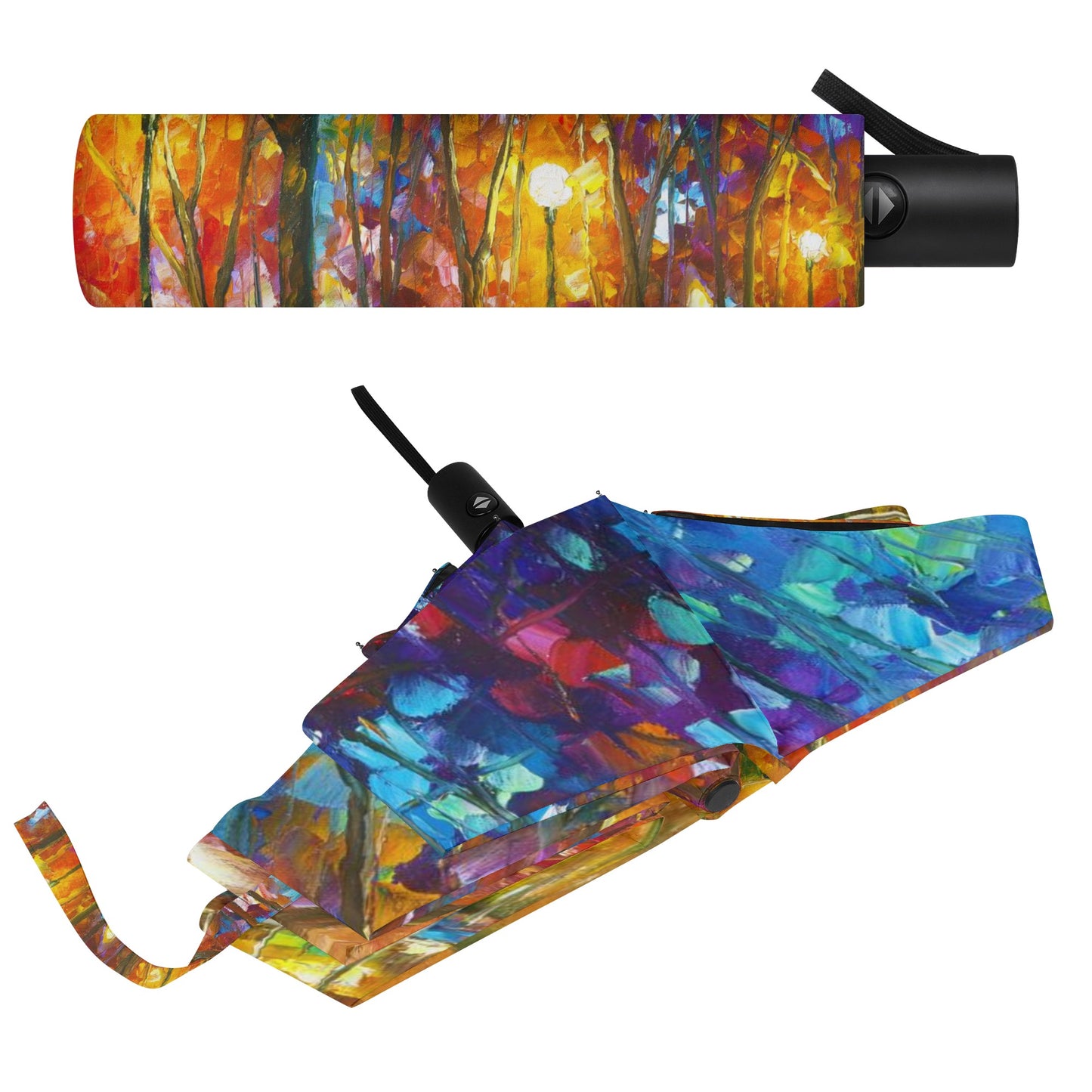 Fully Auto Open & Close Umbrella Printing Outside Afremov 5AM LIGHTS