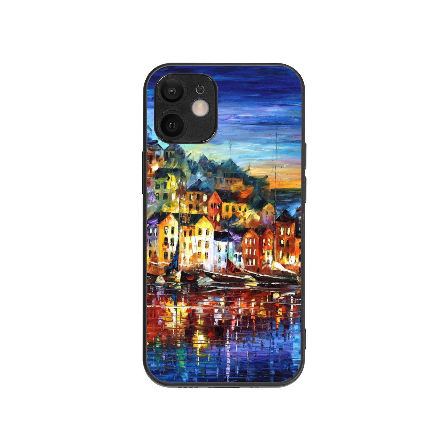 Customized iPhone12 mini Case Afremov QUIET TOWN