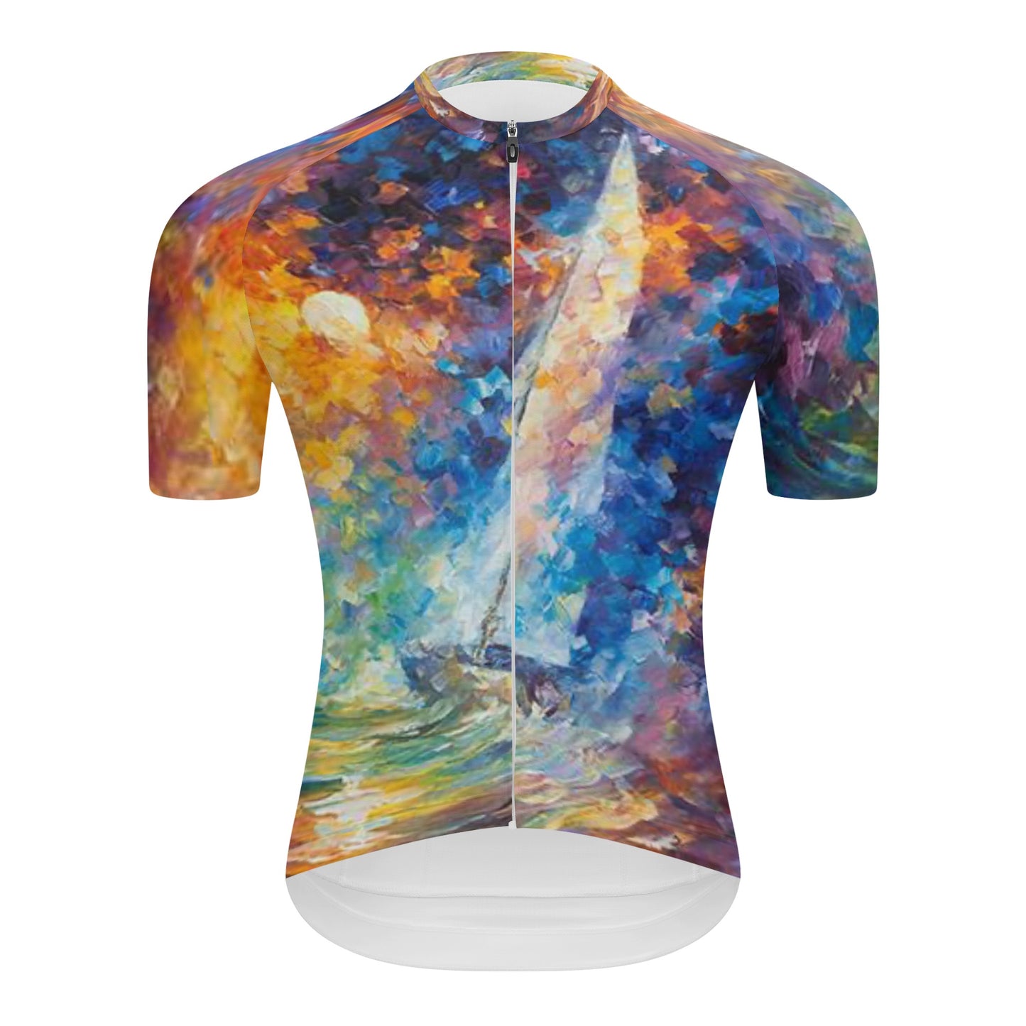 Men's Pro Team Short Sleeve Jersey Afremov FIGHT WITH THE WIND and UNDER WATER