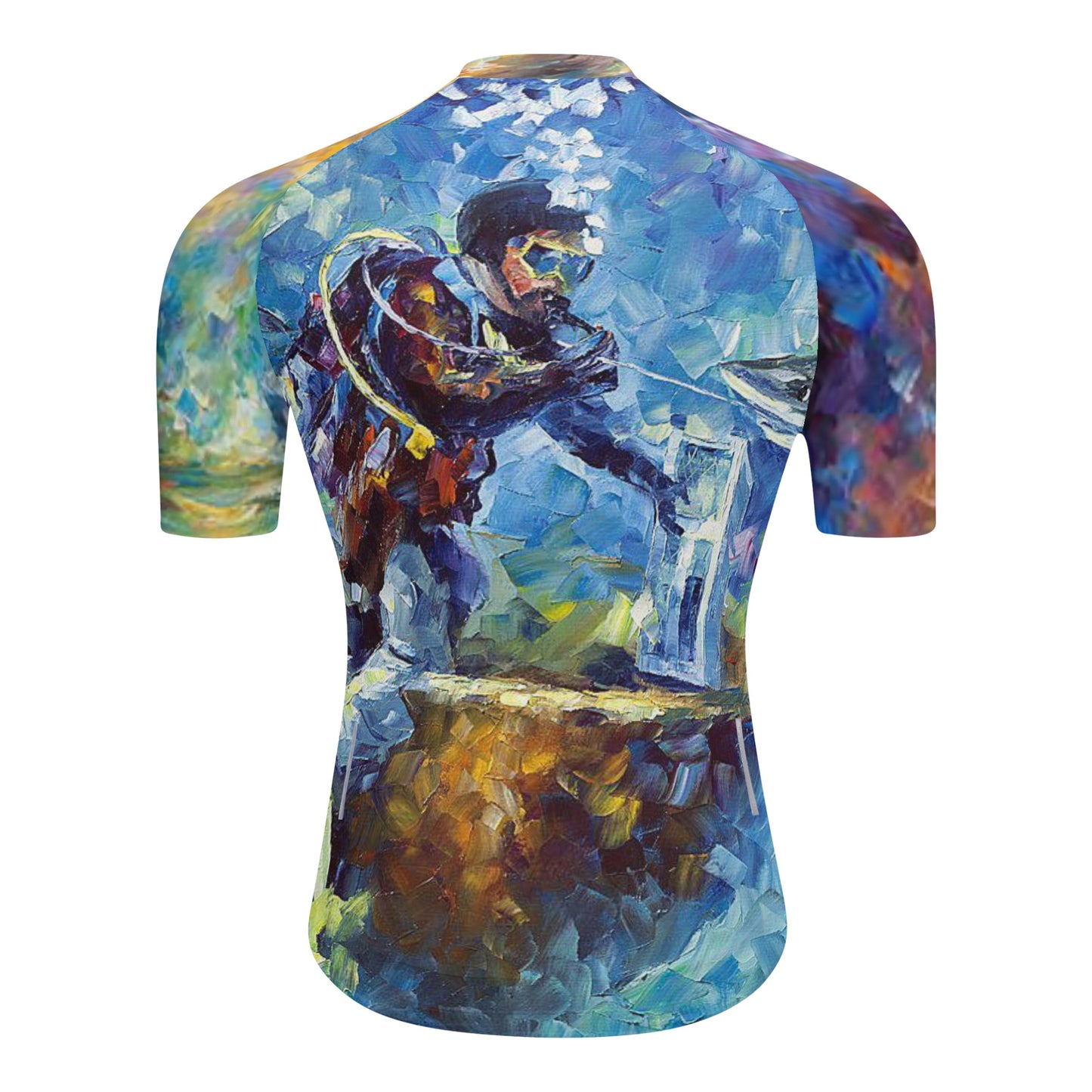 Men's Pro Team Short Sleeve Jersey Afremov FIGHT WITH THE WIND and UNDER WATER