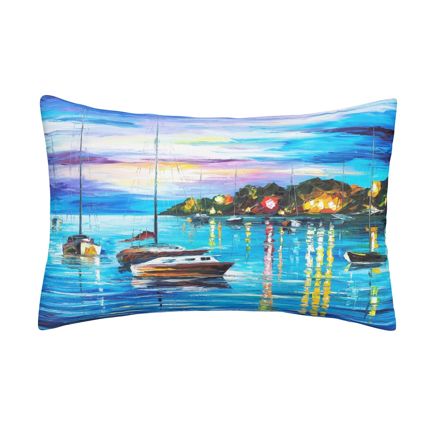 Double Side Printing Rectangular Pillow Cover Afremov MYSTERY OF THE NIGHT SKY