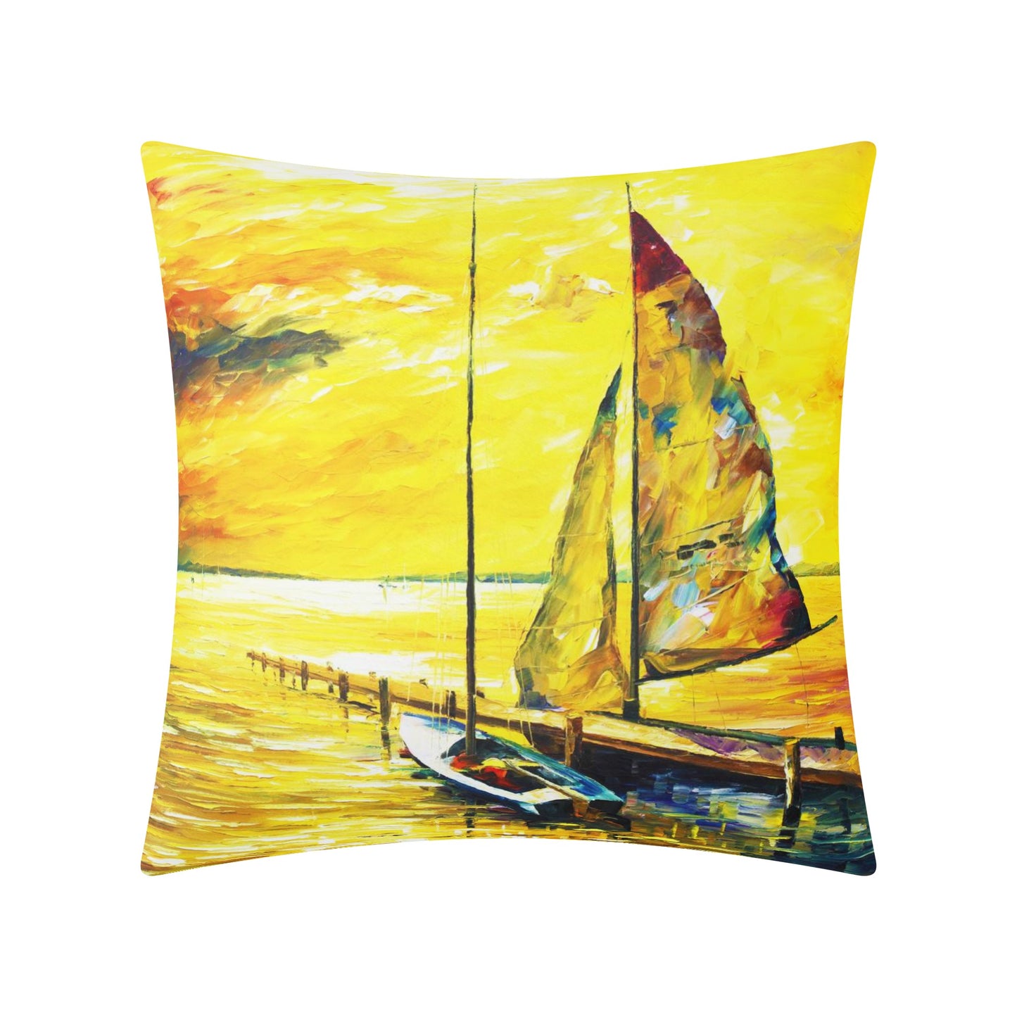 Double Side Printing Pillow Cover Afremov SAILING AWAY