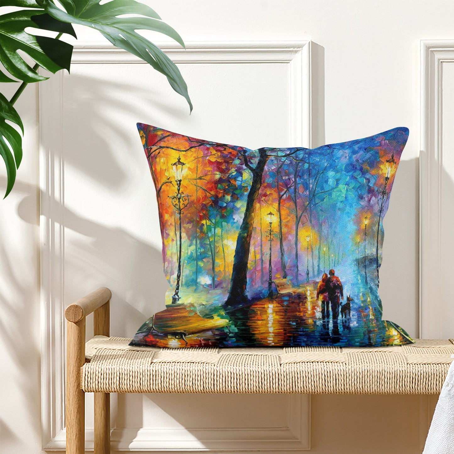 Double Side Printing Pillow Cover Afremov MELODY OF THE NIGHT