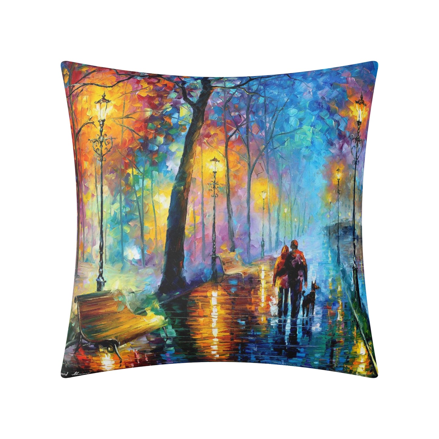 Double Side Printing Pillow Cover Afremov MELODY OF THE NIGHT