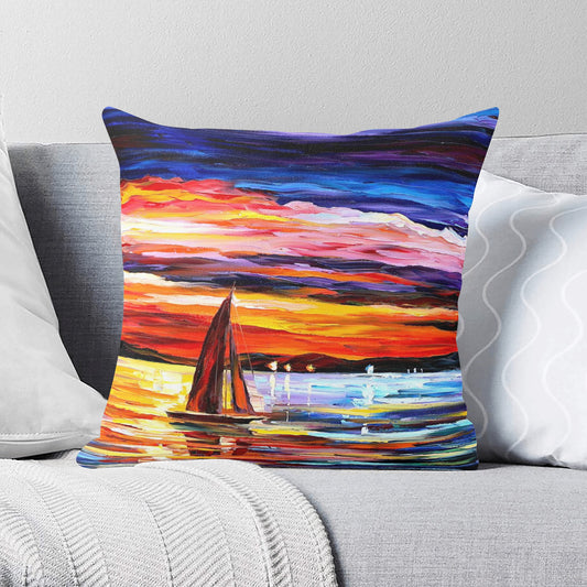 Double Side Printing Pillow Cover Afremov NIGHT SEA