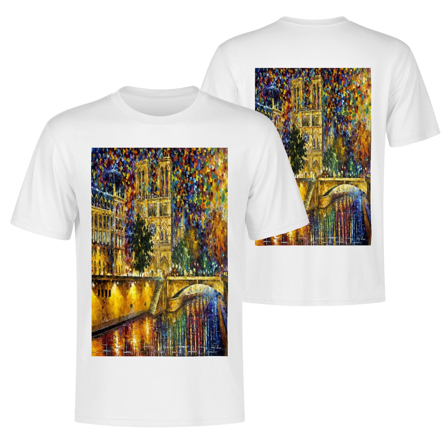 Mens Cotton Front Back Printing T Shirt @FanClub By AFREMOV.COM