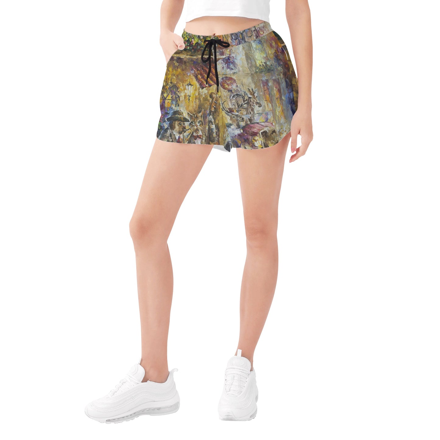 Womens All Over Print Casual Shorts @FanClub By AFREMOV.COM