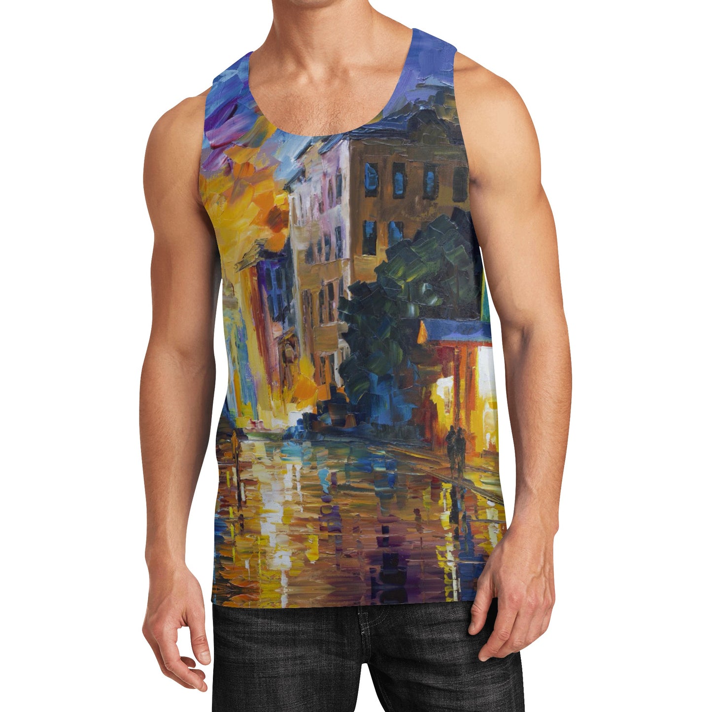 Mens All Over Print Vest Shirt @FanClub By AFREMOV.COM