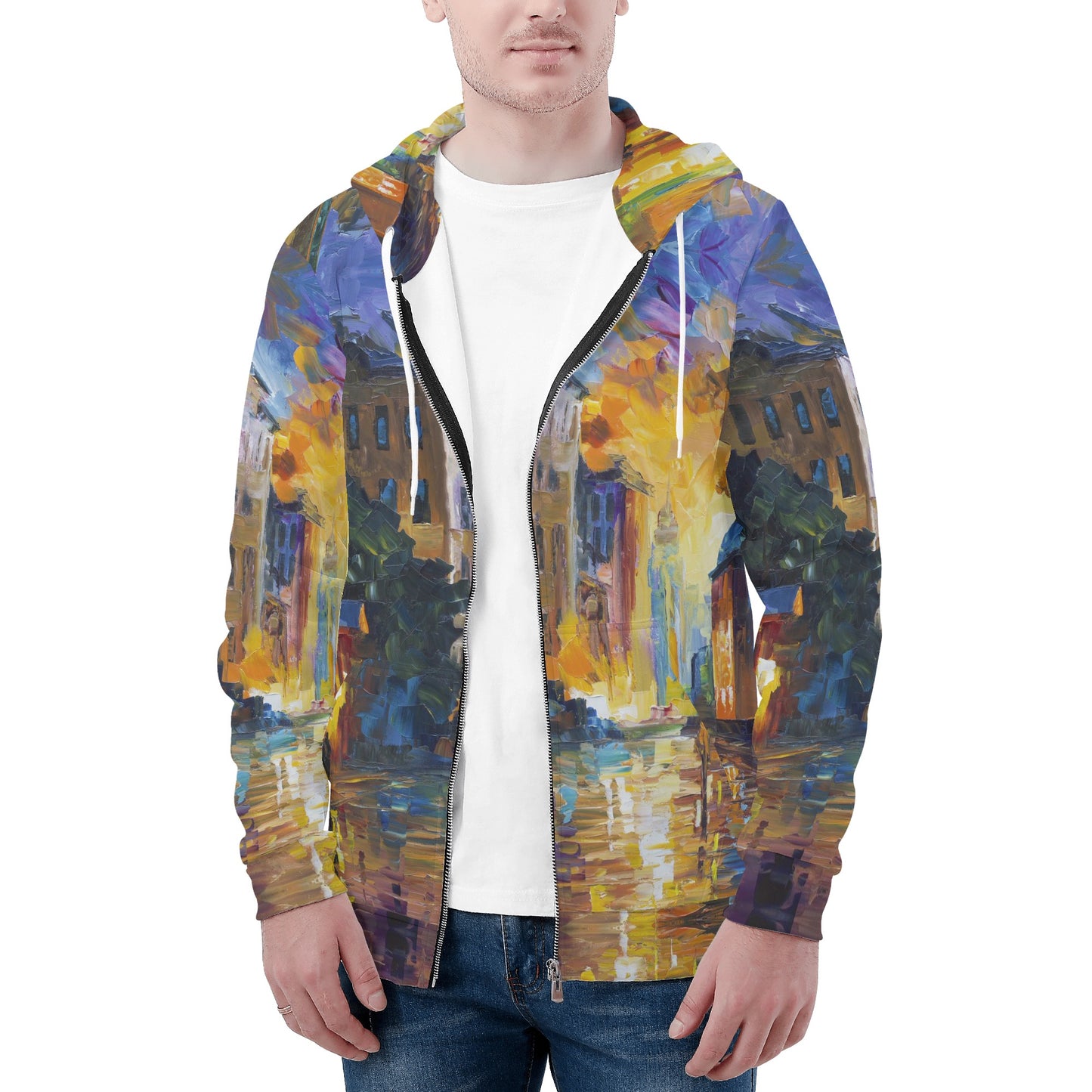 Mens All Over Print Zip Hoodie @FanClub By AFREMOV.COM