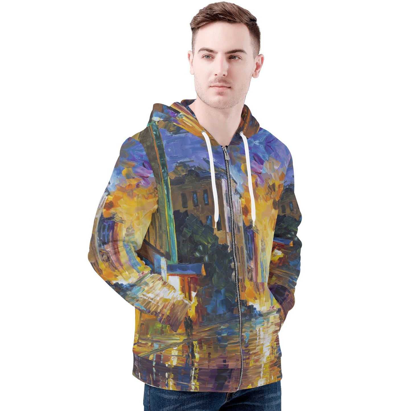 Mens All Over Print Zip Hoodie @FanClub By AFREMOV.COM