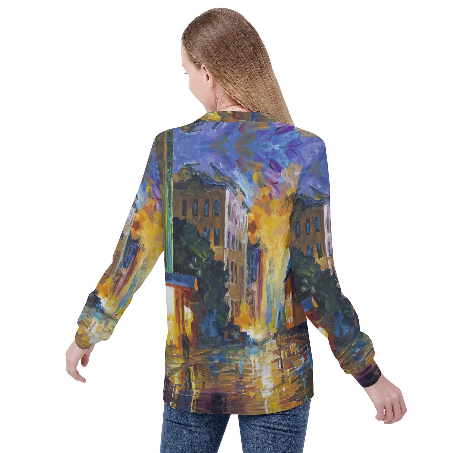 Womens All Over Print Sweater @FanClub By AFREMOV.COM