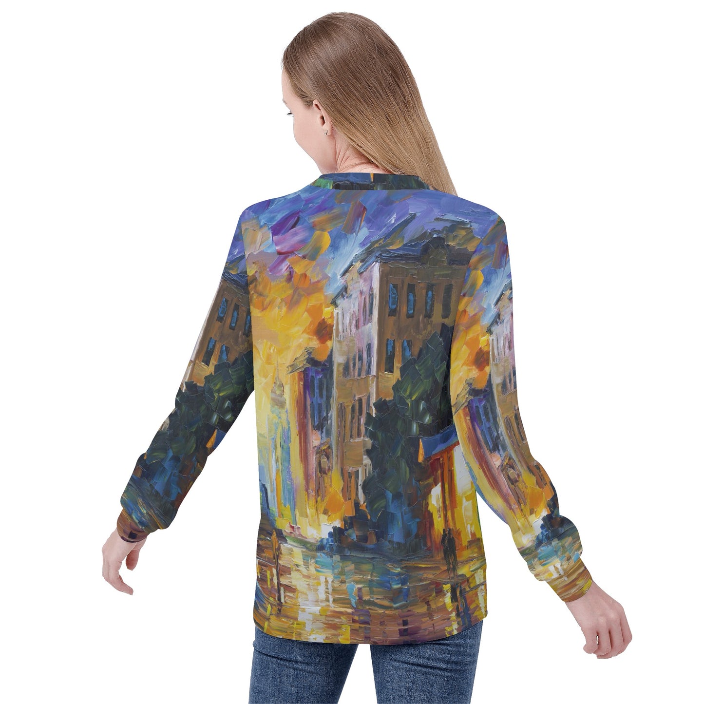 Womens All Over Print Sweater @FanClub By AFREMOV.COM