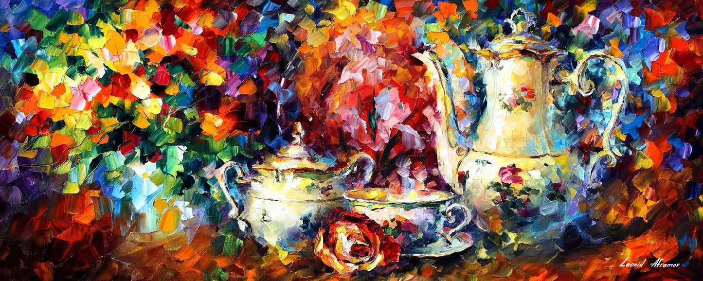 Leonid Afremov  a TEA PARTY Paint By Numbers Full Kit