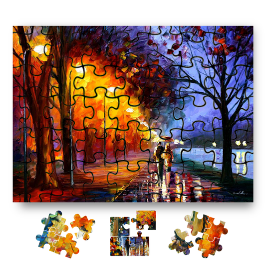 Leonid Afremov ALLEY BY THE LAKE Puzzle Painting