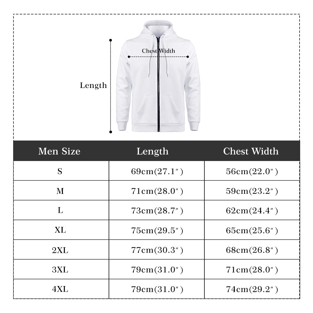 RAIN'S RUSTLE - popular Men's All Over Print Zip Hoodie