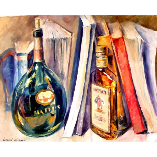 BOTTLES AND BOOKS